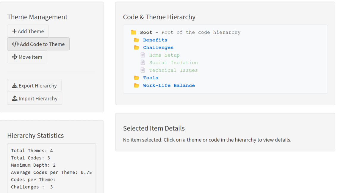 Code and Theme Hierarchy
